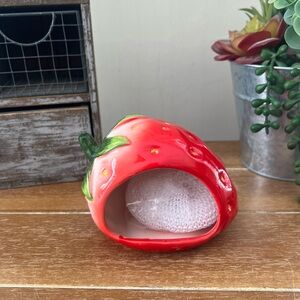 New Strawberry Ceramic Sponge Holder